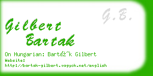 gilbert bartak business card